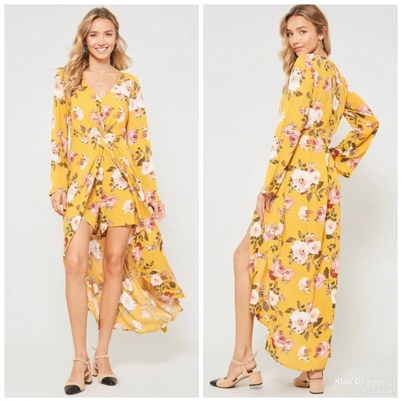 LAST! Stunning Full Length Floral Romper! - Picture 2 of 5